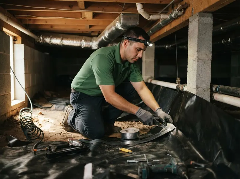 Crawlspace Pest Barrier and Moisture Defense in Houston, TX
