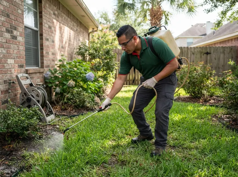 Flea and Tick Yard and Interior Extermination in Houston, TX
